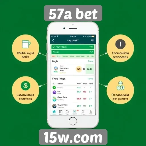 Funcionalidades do aplicativo móvel da 57a bet